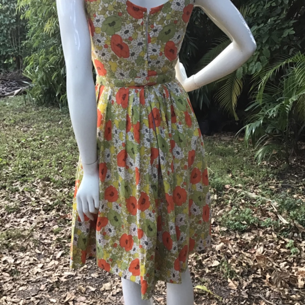 Vintage 1950s Cotton Dress - image 5